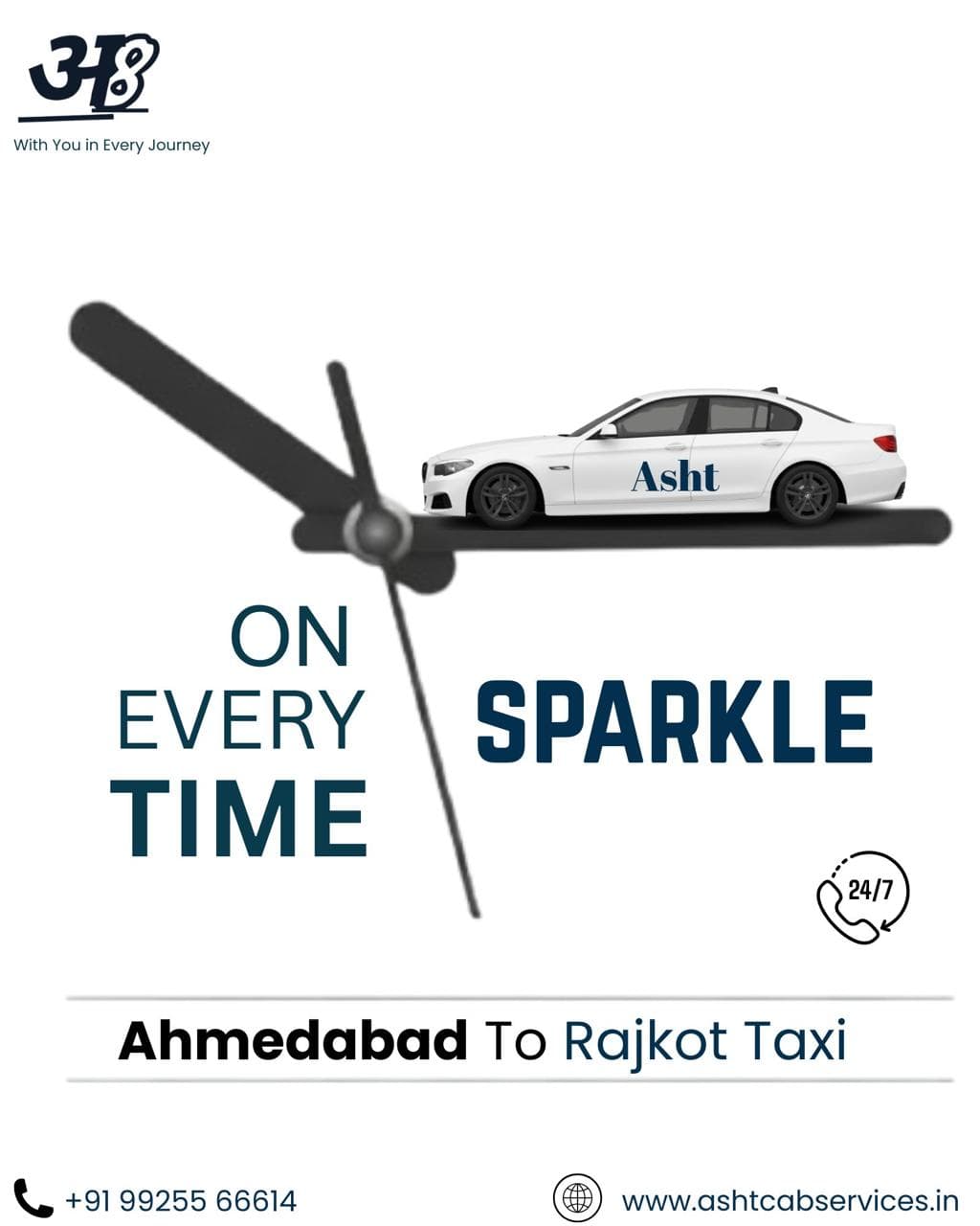 Ahmedabad to Rajkot Cab